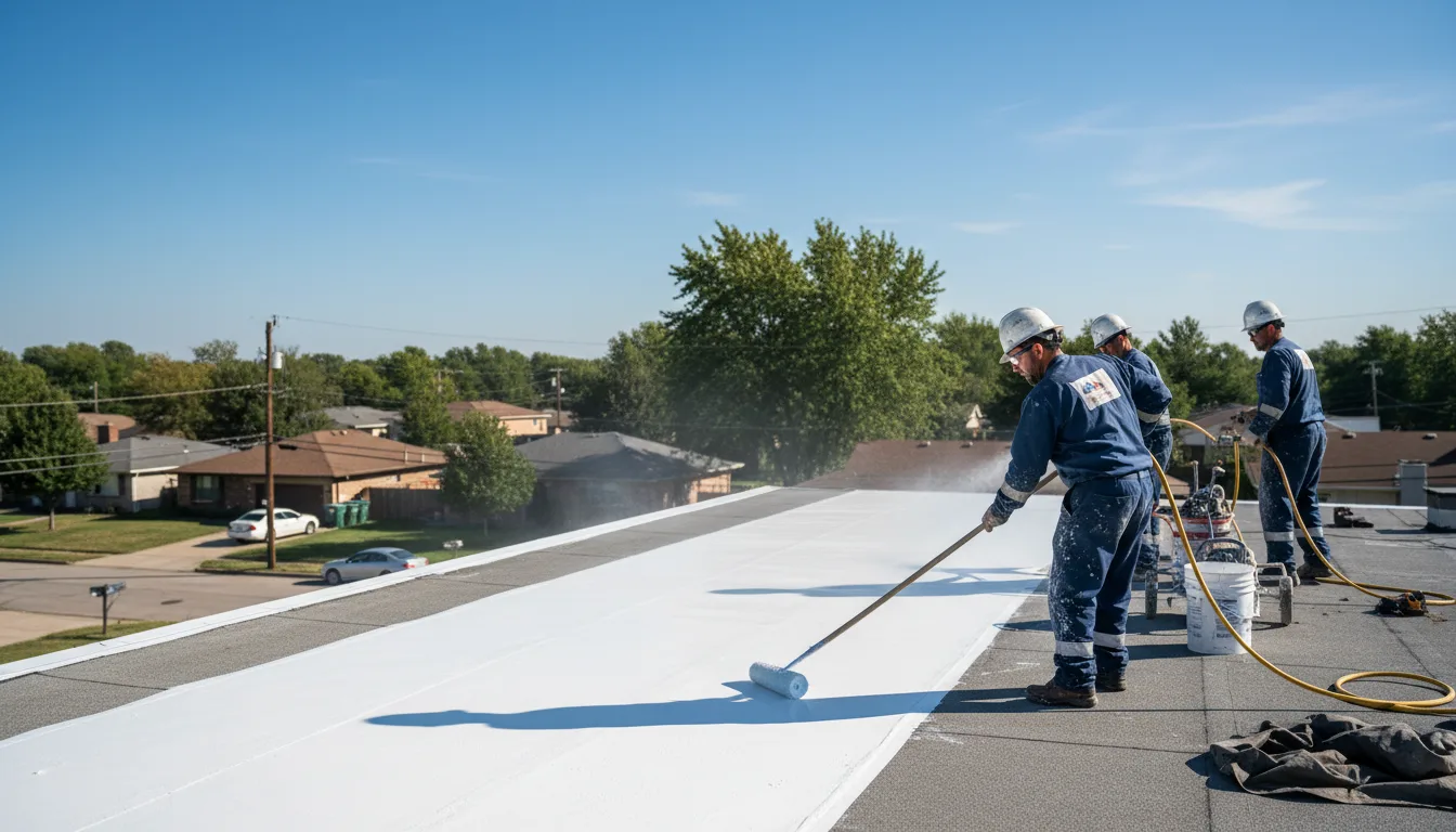Commercial roof coating in Fluvanna, TX near me